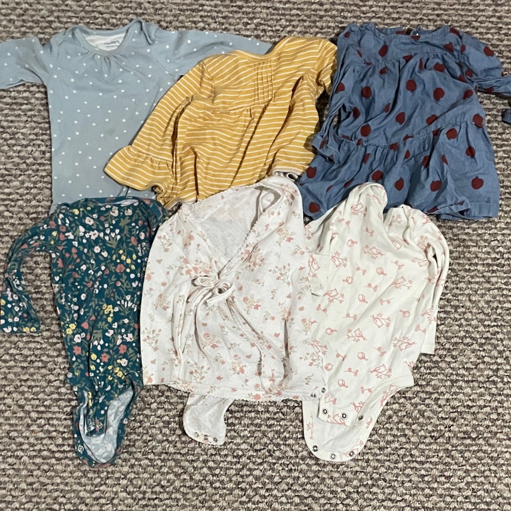 9 Month Girl Long Sleeve onesies/dresses
